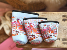Load image into Gallery viewer, ‘The Cutie Autumn Village’ Coffee Cosy Sleeve
