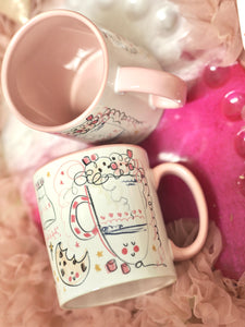 Hot Chocolate Pink Mug