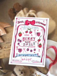 2026 A4 Quotes & Made by Leah Doodles Calendar