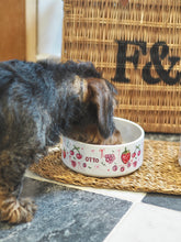 Load image into Gallery viewer, The Personalised Berries Dog Bowl

