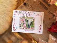 Load image into Gallery viewer, ‘Christmas Books’ Cutie Christmas Sticker
