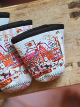 Load image into Gallery viewer, ‘The Cutie Autumn Village’ Coffee Cosy Sleeve
