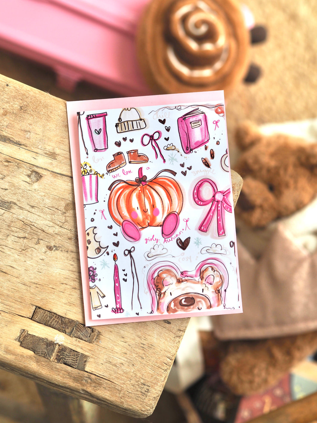 Girly Autumn Doodles Design