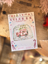 Load image into Gallery viewer, ‘Driving Home For Christmas’ Cutie Christmas Sticker
