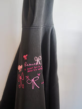 Load image into Gallery viewer, ‘Remember’ Bows Luxury Embroidered Hoodie Faded Black
