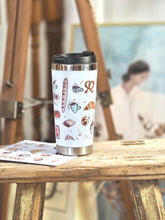 Load image into Gallery viewer, Pastries &amp; Coffee Travel Mug
