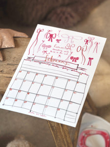 2026 A4 Quotes & Made by Leah Doodles Calendar