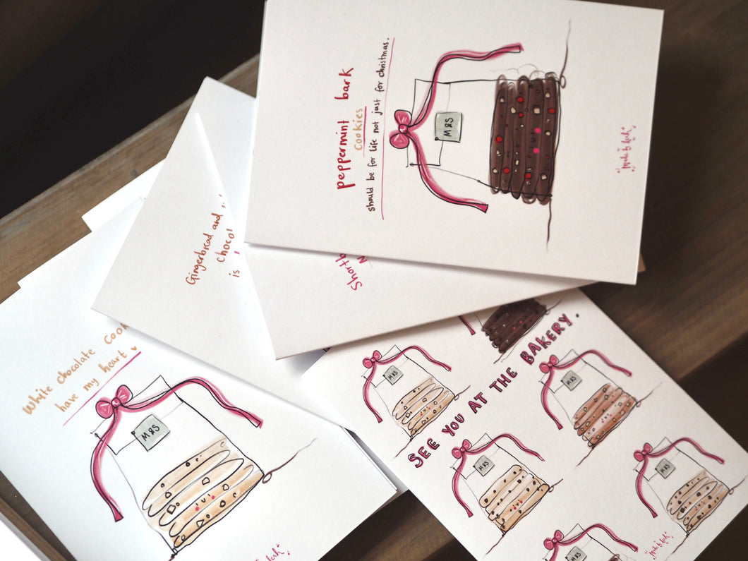 The Bakery Pack Of 8 Cookie Notelets