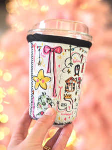 ‘Christmas Girly’ Coffee Cosy Sleeve