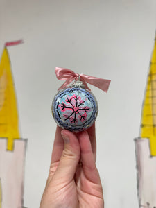 Disco Ball Hanging Bauble 6 ‘snowflake’