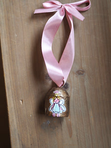 Hand Painted Brass Bell 10 ‘Angel’
