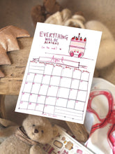 Load image into Gallery viewer, 2026 A4 Quotes &amp; Made by Leah Doodles Calendar
