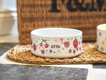 Load image into Gallery viewer, The Personalised Berries Dog Bowl
