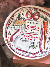 Load image into Gallery viewer, Personalised XL Luxury Christmas Ceramic Plate For Santa
