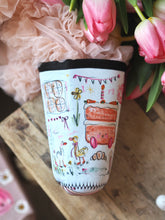 Load image into Gallery viewer, ‘Hello Spring Doodles’ Coffee Cosy Sleeve
