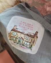 Load image into Gallery viewer, Luxury Vintage Washed Denim Tote ‘The Holiday Cottage’
