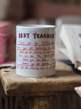 Load image into Gallery viewer, The Best Teacher Mug ‘Thank You’
