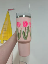 Load image into Gallery viewer, Hand Painted 40oz Tumbler 1 “Tulips”
