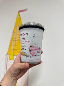 Coffee & A Pastry Wonderful Life Girly Coffee Cosy Sleeve