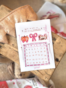 2026 A5 Girly Positive Desk Calendar