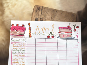 2026 A3 Family Organiser