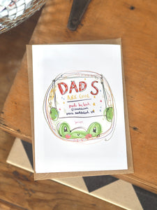 The Positive Frog Father’s Day Card