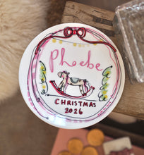 Load image into Gallery viewer, The Ceramic Personalised Rocking Horse Plate
