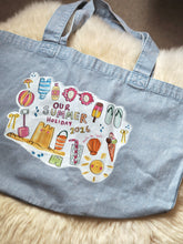 Load image into Gallery viewer, ‘Our Summer Holiday 2026’ Luxury Vintage Washed Tote
