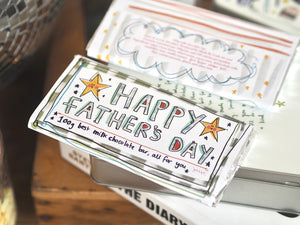 'Happy Father’s Day' Star Milk Chocolate Bar