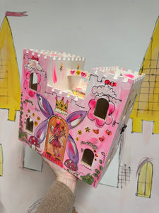 The Hand Painted Wooden Castle Dolls House ‘The Fairy Castle’