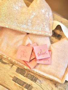 ‘I Believe’ Magical Sew In Tags