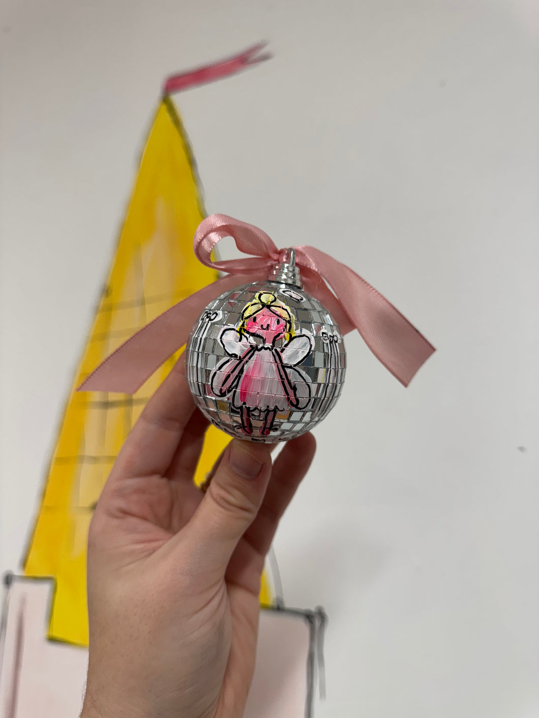 Disco Ball Hanging Bauble ‘Angel Girl’