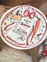 Load image into Gallery viewer, Personalised XL Luxury Christmas Ceramic Plate For Santa
