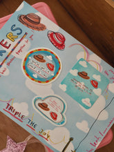 Load image into Gallery viewer, Vinyl ‘Clouds &amp; Hats’ Design Trio Of Stickers
