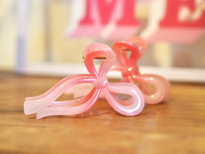 Perfectly Pink Hair Bow Clip XL