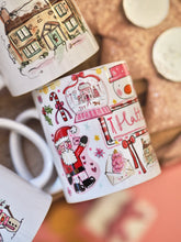 Load image into Gallery viewer, The Personalised Christmas Pink Doodles Mug
