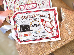 Personalised Red Christmas Gift Tag