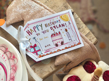 Load image into Gallery viewer, Personalised Colourful Cake Gift Tag
