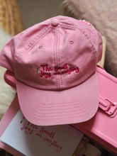 Load image into Gallery viewer, The Luxury Embroidered Washed Pink ‘The Small Joys Are Everything’ Cap
