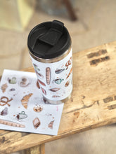 Load image into Gallery viewer, Pastries &amp; Coffee Travel Mug

