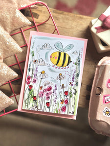 Bee & Flower Design