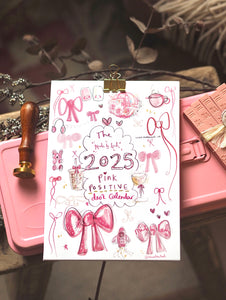 2025 A5 Girly Positive Desk Calendar