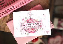 Load image into Gallery viewer, ‘Kiss All The Time, Disco Occasionally’ Harry Styles Lyrics Disco Design
