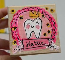 Load image into Gallery viewer, Personalised Hand Painted Tooth Fairy Box (Pre Order)

