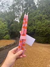 Load image into Gallery viewer, Hand Painted Candle Stick Duo “Pumpkins &amp; Bows”

