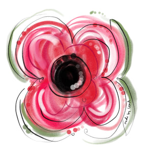 Large Poppy Remembrance Pin Badge