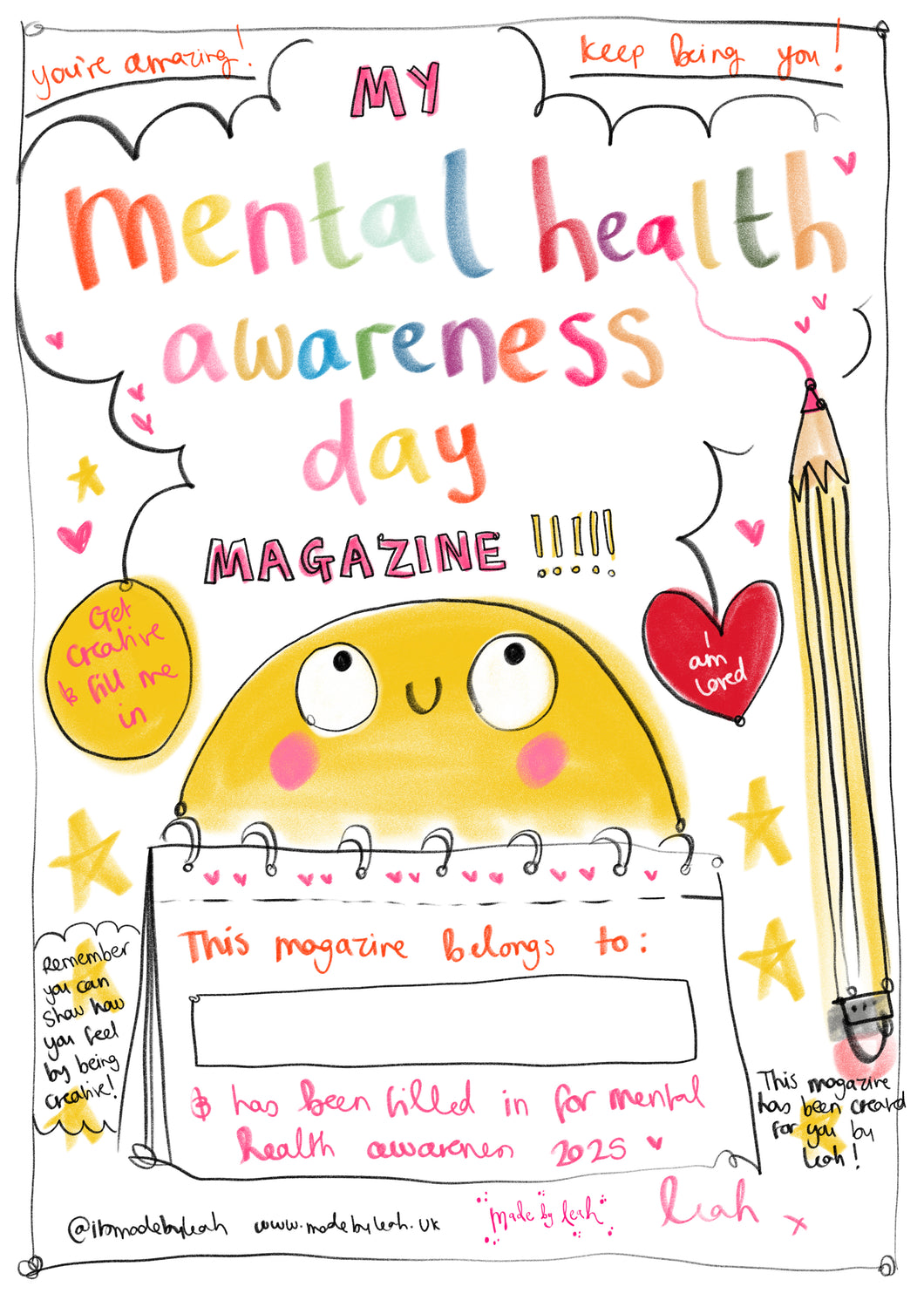 Mental Health Day A5 Magazine