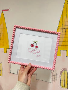 Cherry Happy Design Art Print