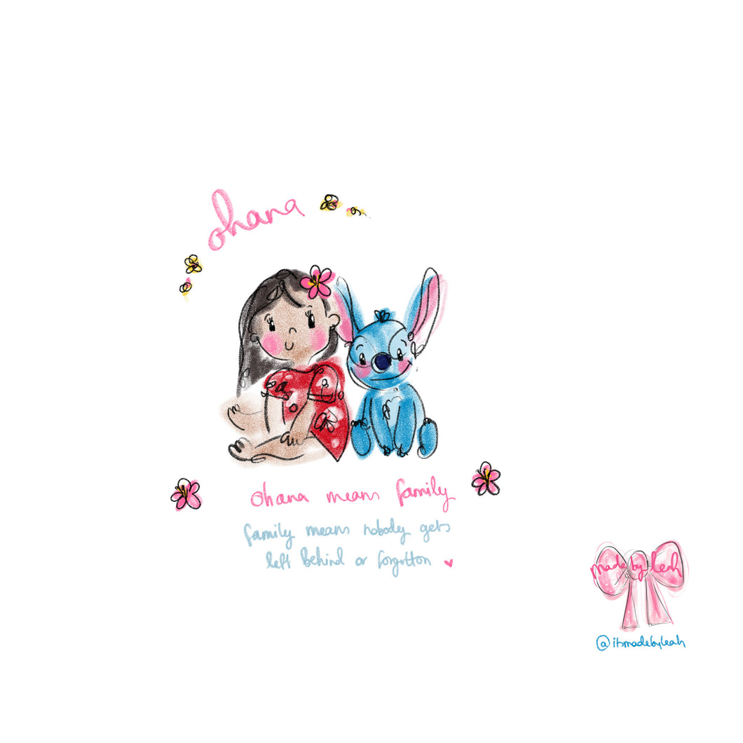 ‘Ohana Means Family’ Design