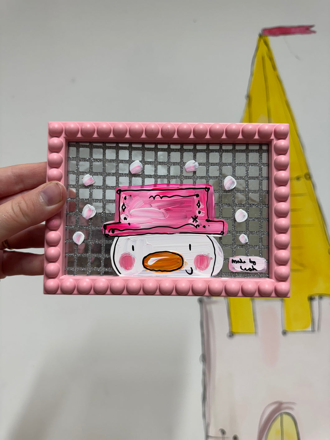 The Mini Bobbin Disco Frame “Orty Snowman”